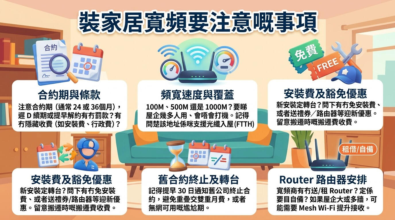 香港家居寬頻、5G 家居及手機月費優惠查詢